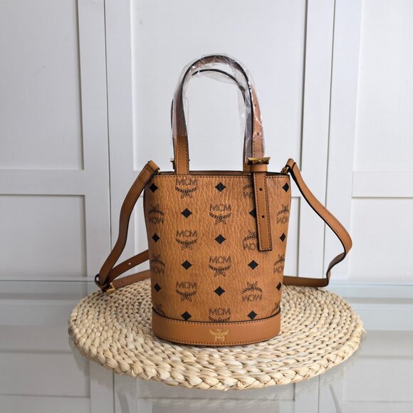 MCM Handbags - MCM AREN Mini Tote Bag Crossbody Bag Bucket Bag Women's Bag